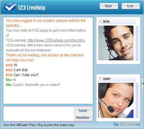 1 2 3 live chat