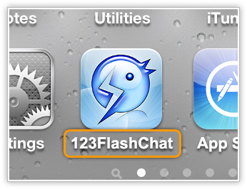 123 flash chat app
